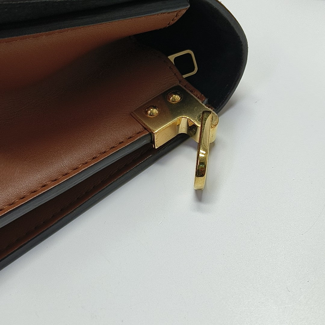 DAUPHINE MM Monogram Coated Canvas Brown