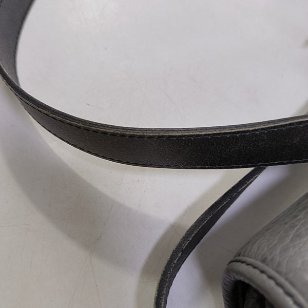 Calfskin Shoulder Bag Gray