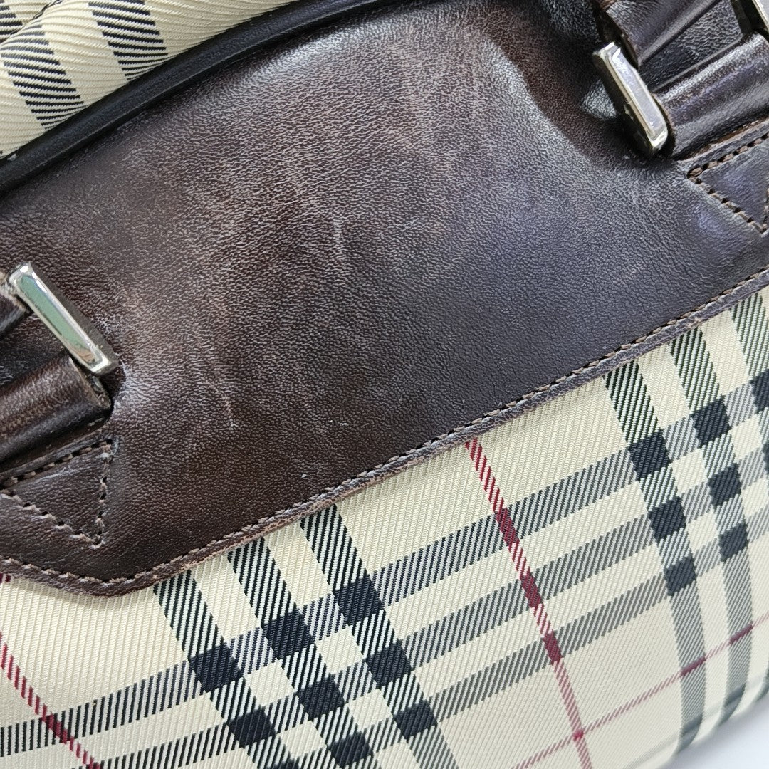 Canvas Top Handle Bag Beige