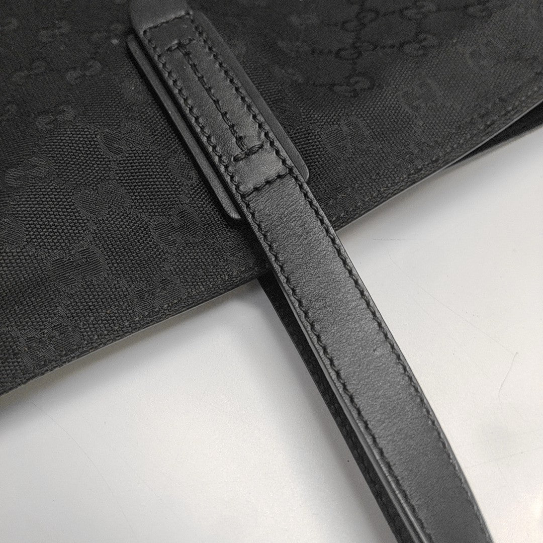 Monogram Canvas Tote Bag Black