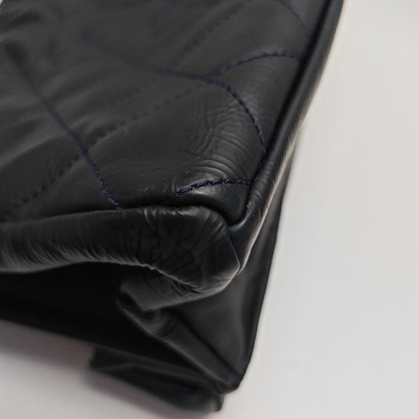 Quilted Calfskin Tote Bag Blue