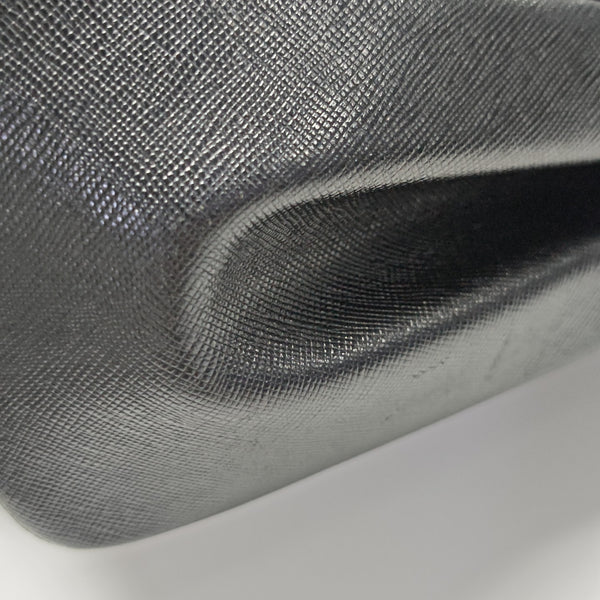 Calfskin Top Handle Bag Black
