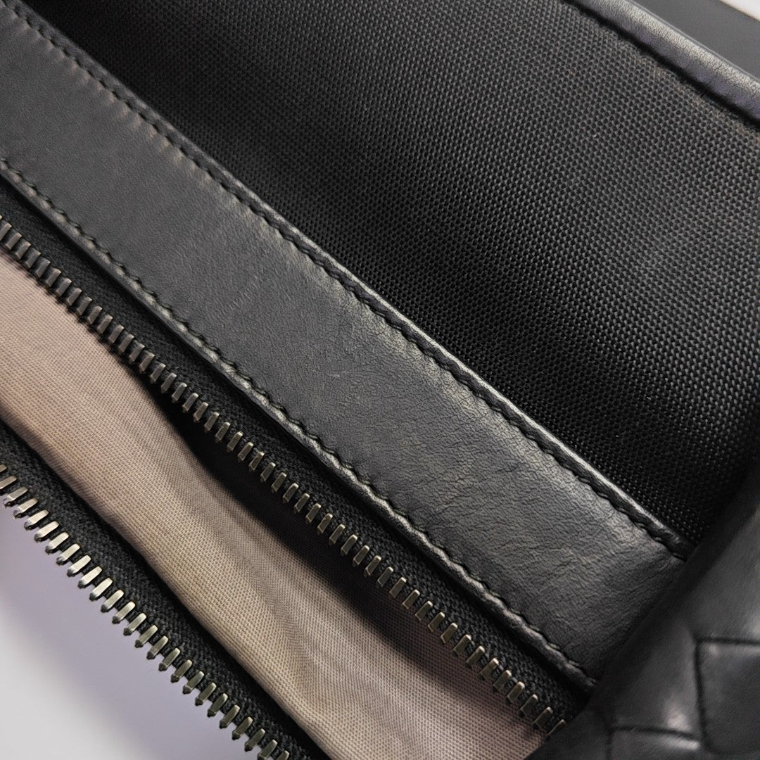 Fabric Top Handle Bag Black
