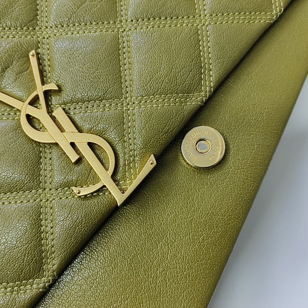 BECKY Mini Quilted Lambskin Green