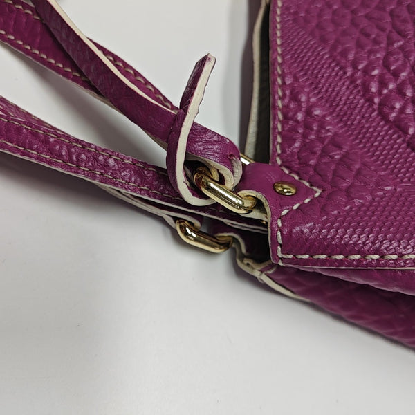 Calfskin Tote Bag Purple