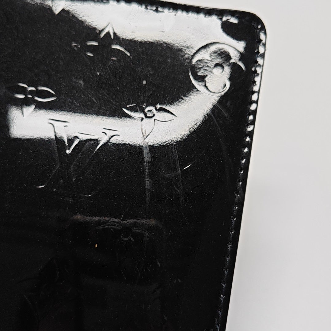 SPRING STREET Monogram Patent Leather Black