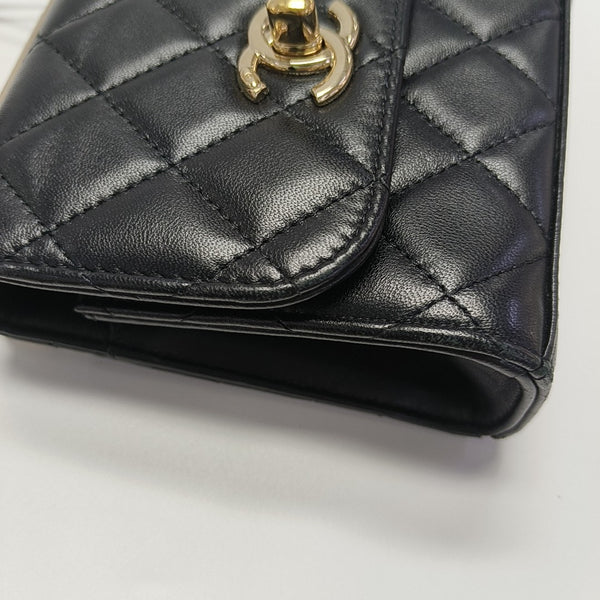 TRENDY CC Quilted Lambskin Black