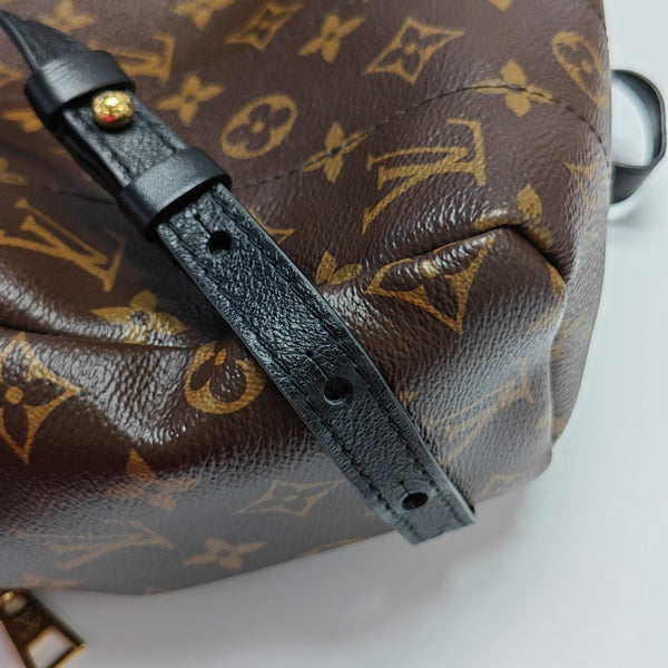 Monogram Coated Canvas Backpack Brown