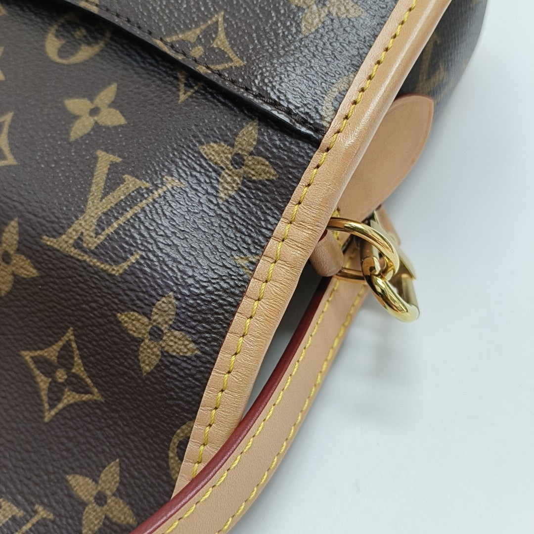 DIANE Monogram Coated Canvas Brown