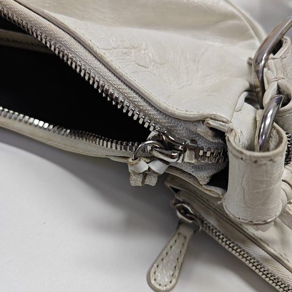 Le Cagole Small Lambskin White