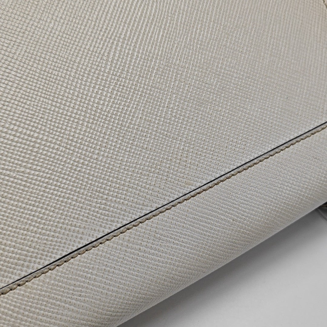 Monochrome Saffiano Calfskin White