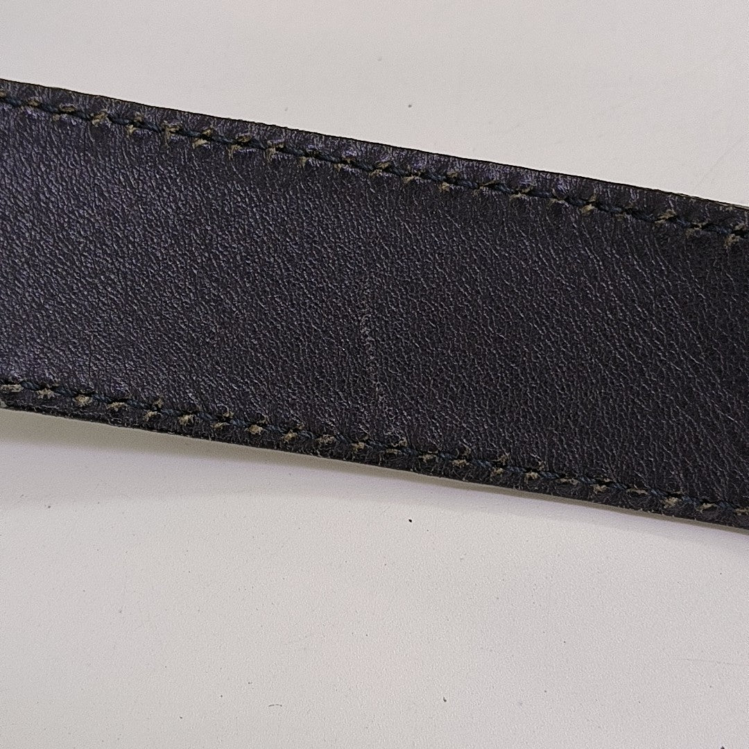 Monogram Coated Canvas Shoulder Bag Blue