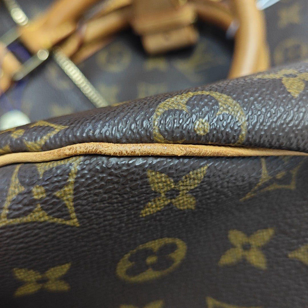 SAC SOUPLE 55 Monogram Coated Canvas Brown