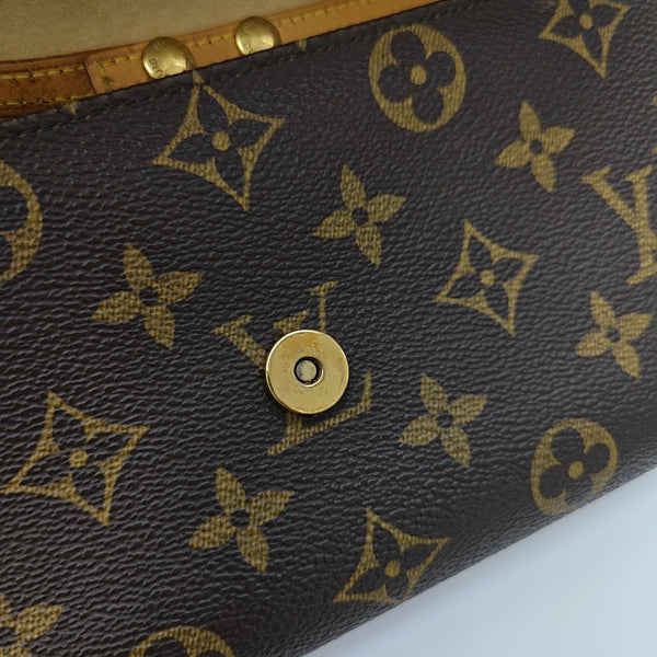 TWIN GM Monogram Coated Canvas Brown