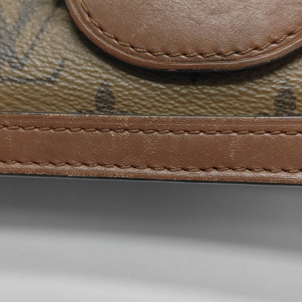 DAUPHINE MM Monogram Coated Canvas Brown
