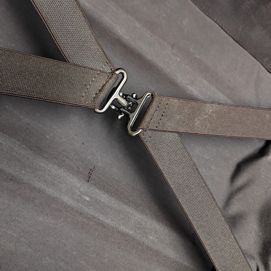 Coated Canvas Luggage Brown