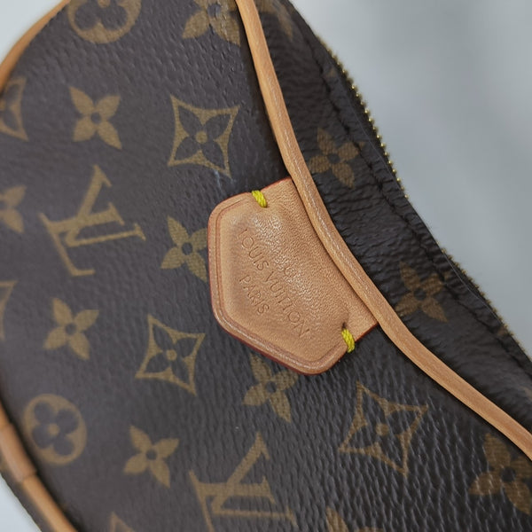 CROISSANT Monogram Coated Canvas Brown
