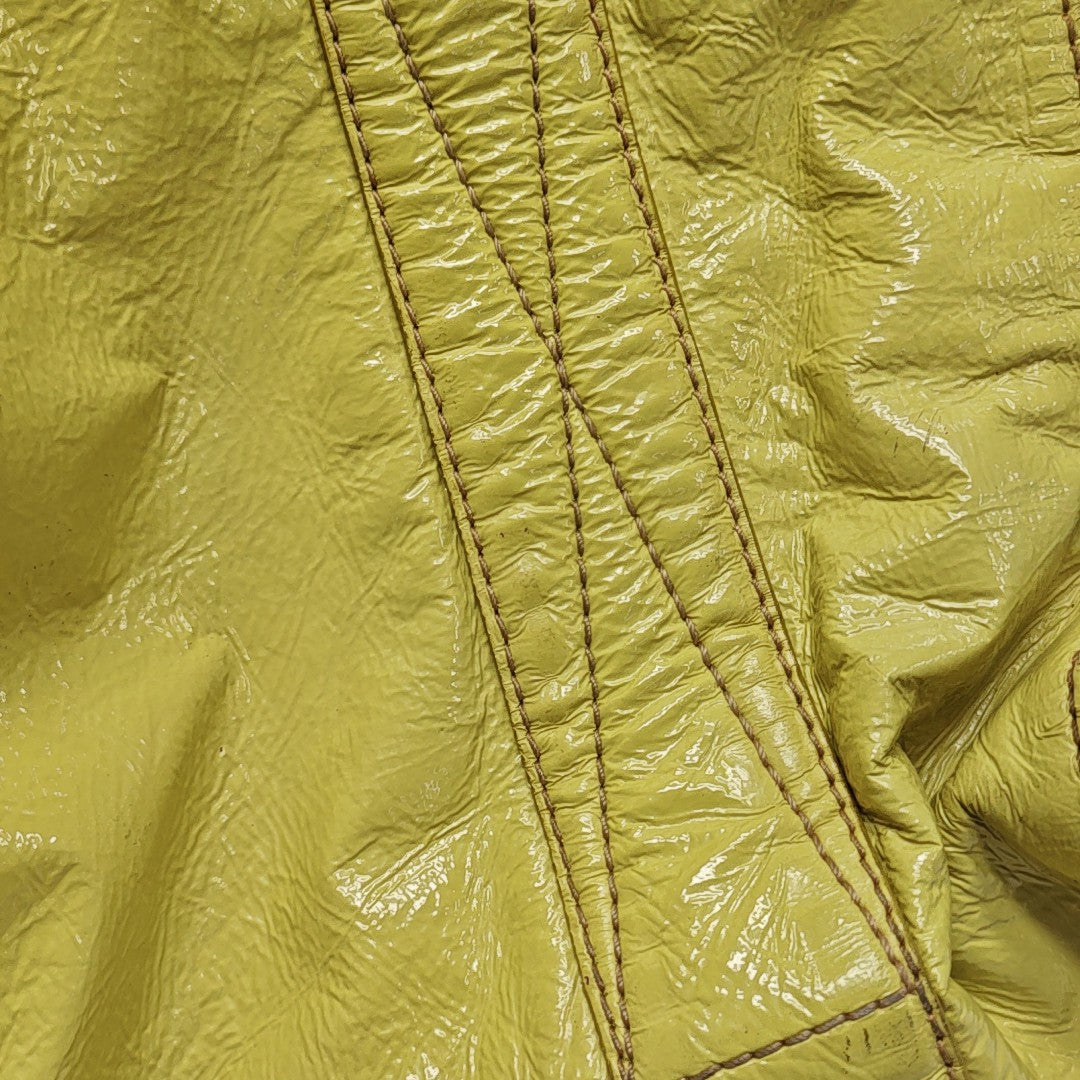 Calfskin Tote Bag Large Yellow