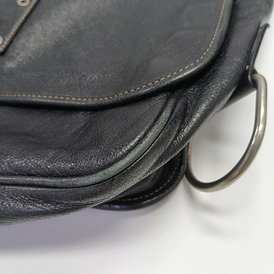 Calfskin Shoulder Bag Black