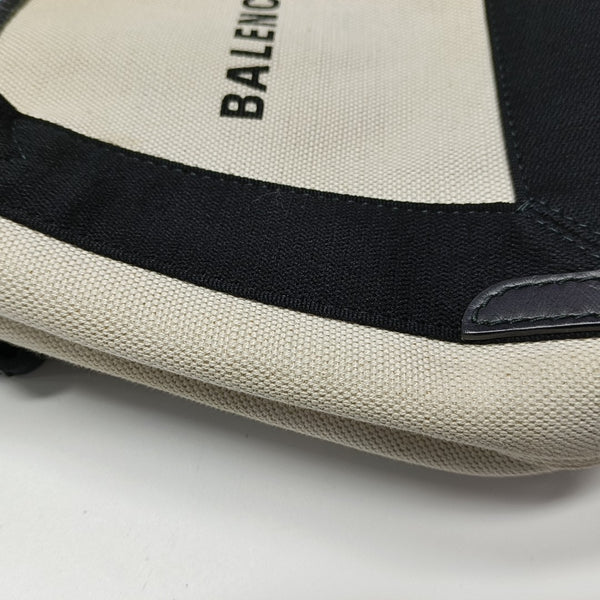 Navy Mini Canvas Beige
