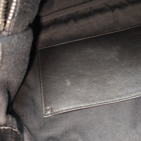NIKI Large Chevron Calfskin Black