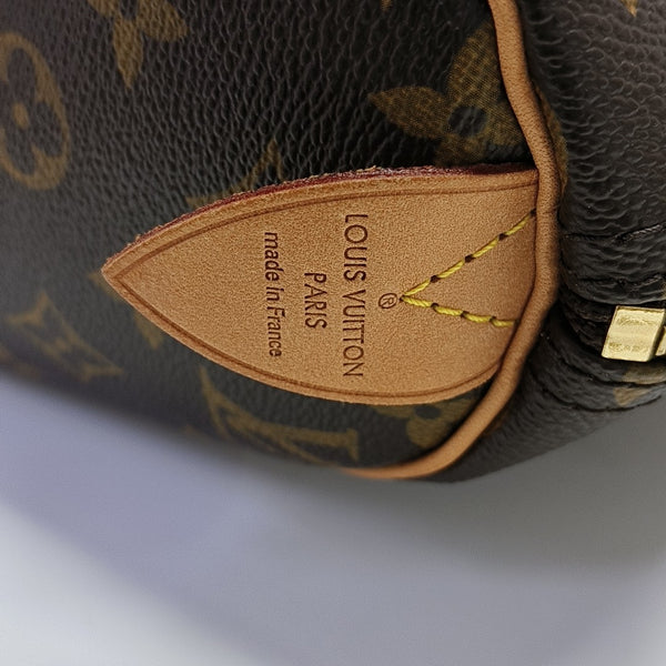 SPEEDY 30 Monogram Coated Canvas Brown