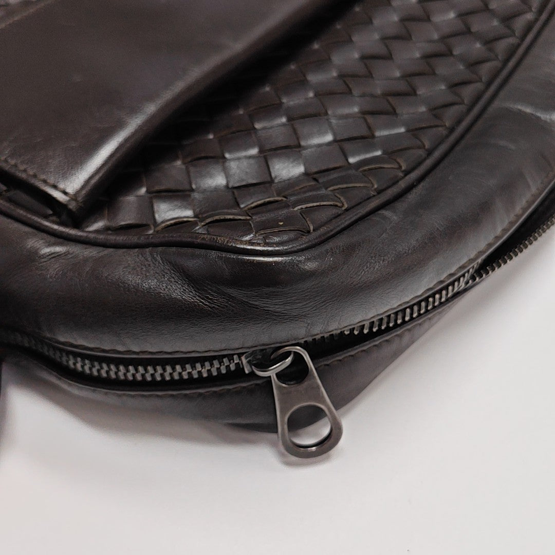 Calfskin Shoulder Bag Brown