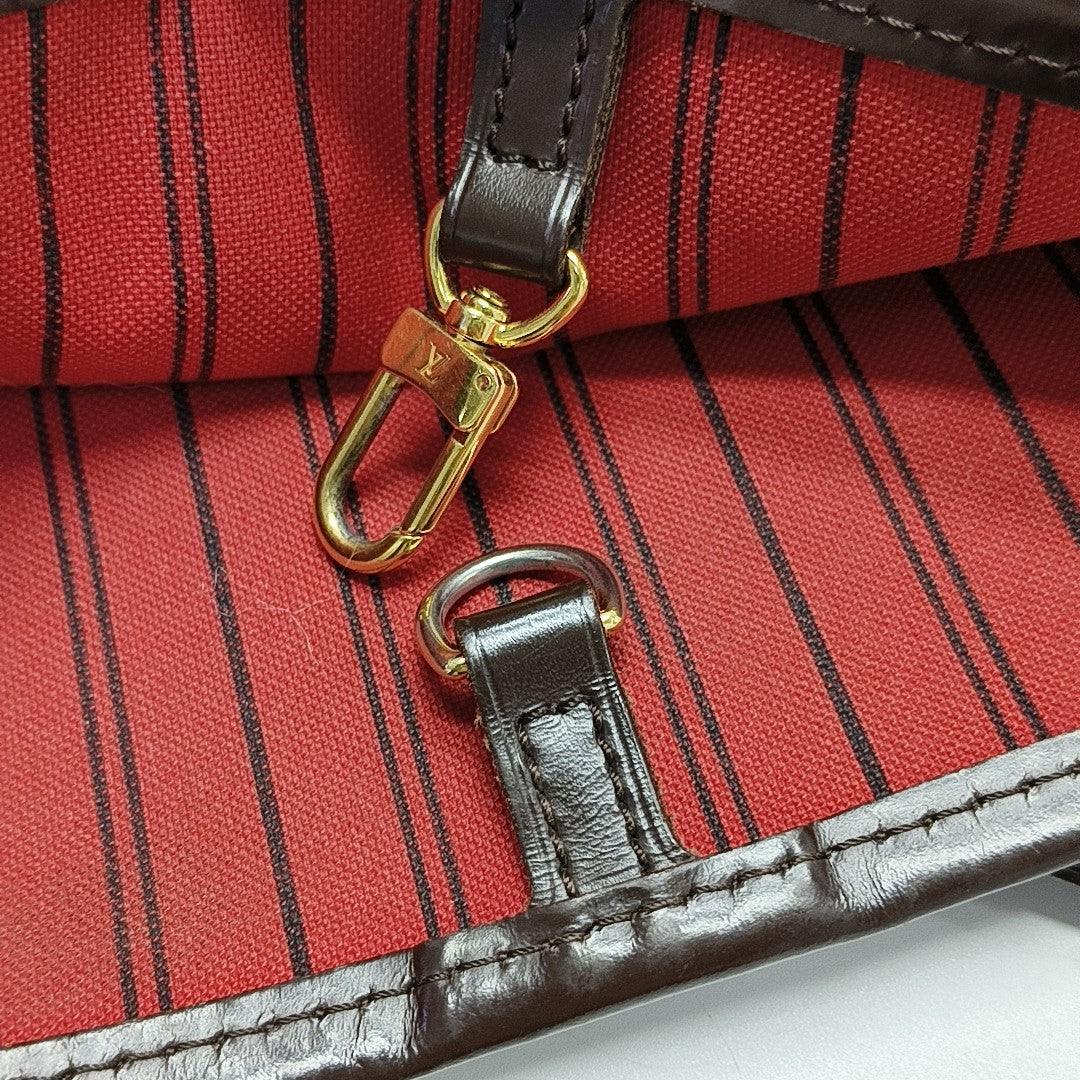 NEVERFULL MM Damier Ebene Coated Canvas Brown