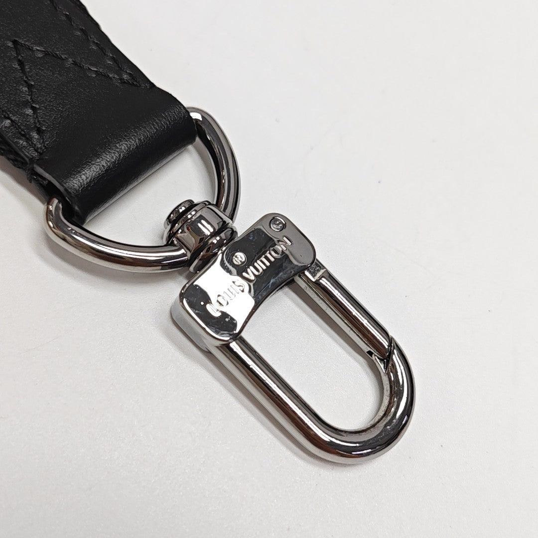 KEEPALL 25 Monogram Coated Canvas Black
