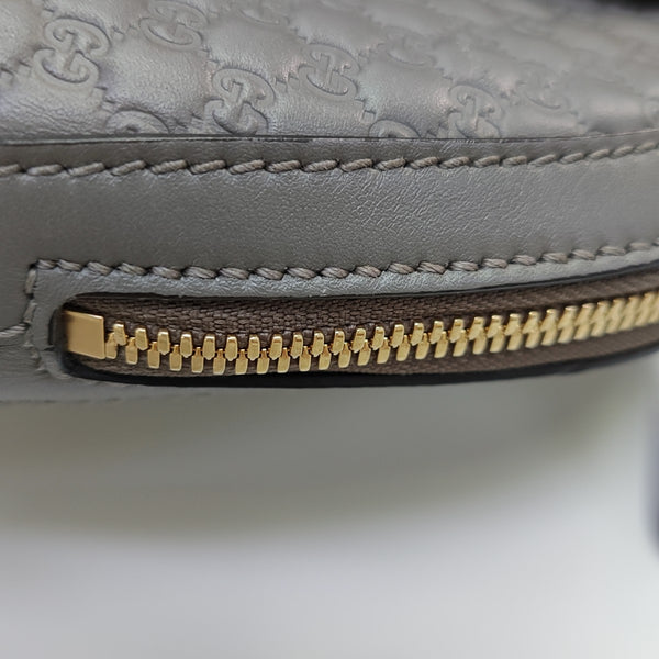 Microguccissima Monogram Calfskin Gray