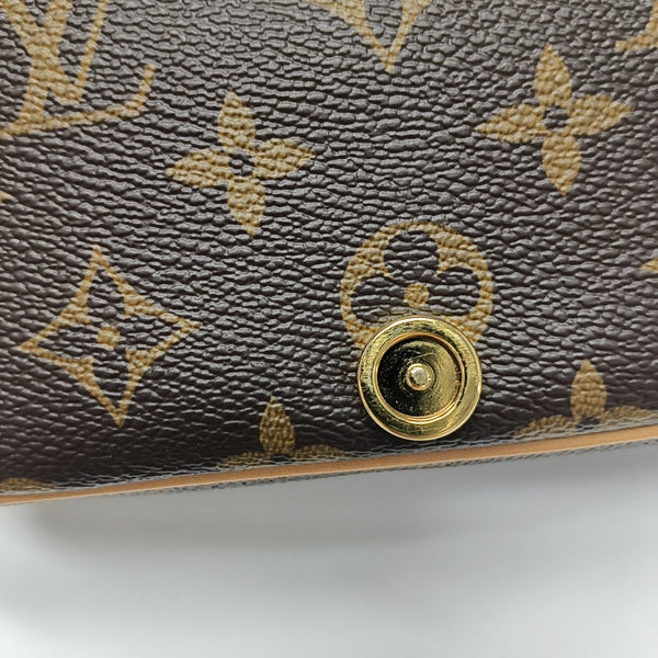 DIANE Nano Monogram Coated Canvas Brown