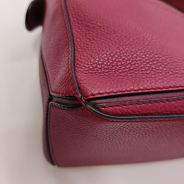 Puzzle Small Calfskin Red