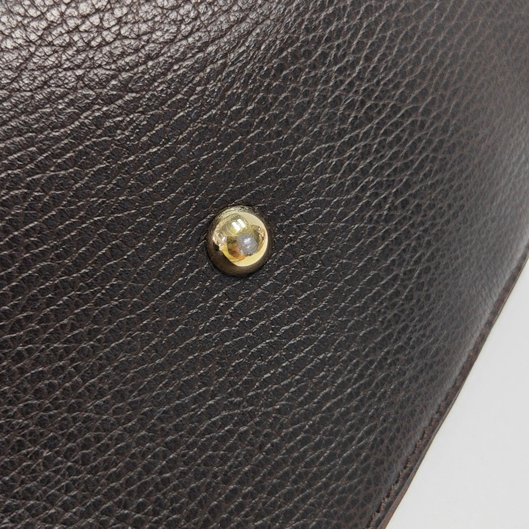 Monogram Nylon Tote Bag Brown