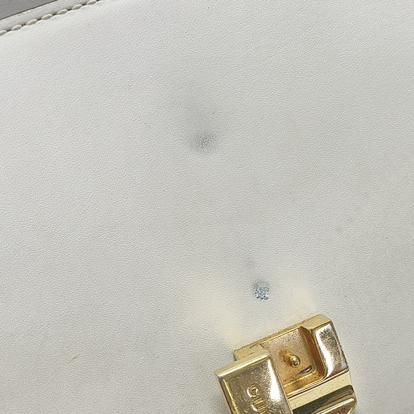 Sylvie Mini Calfskin White