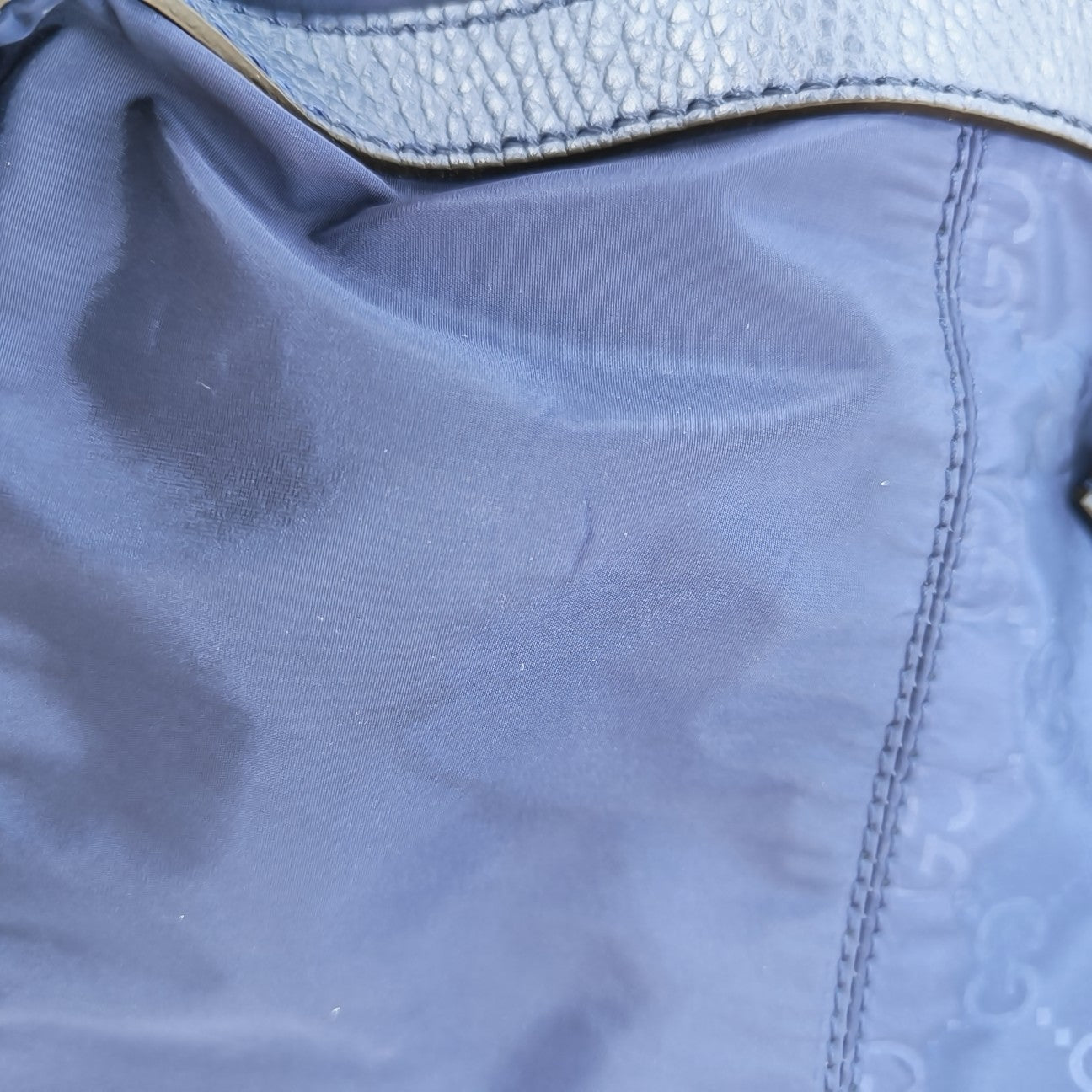 Monogram Nylon Backpack Blue