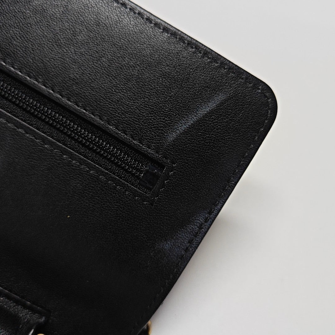 WOC Quilted Lambskin Black