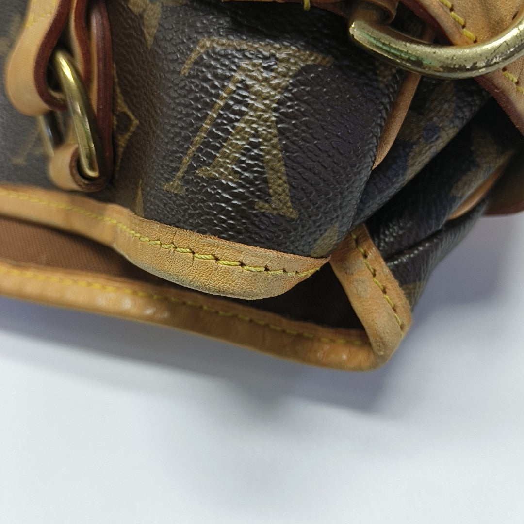 BATIGNOLLES MM Monogram Coated Canvas Brown