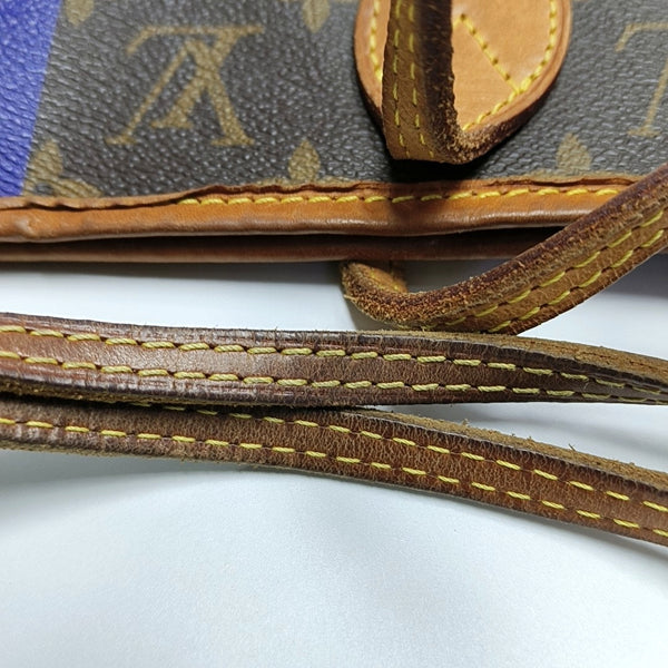 NEVERFULL MM Monogram Coated Canvas Brown