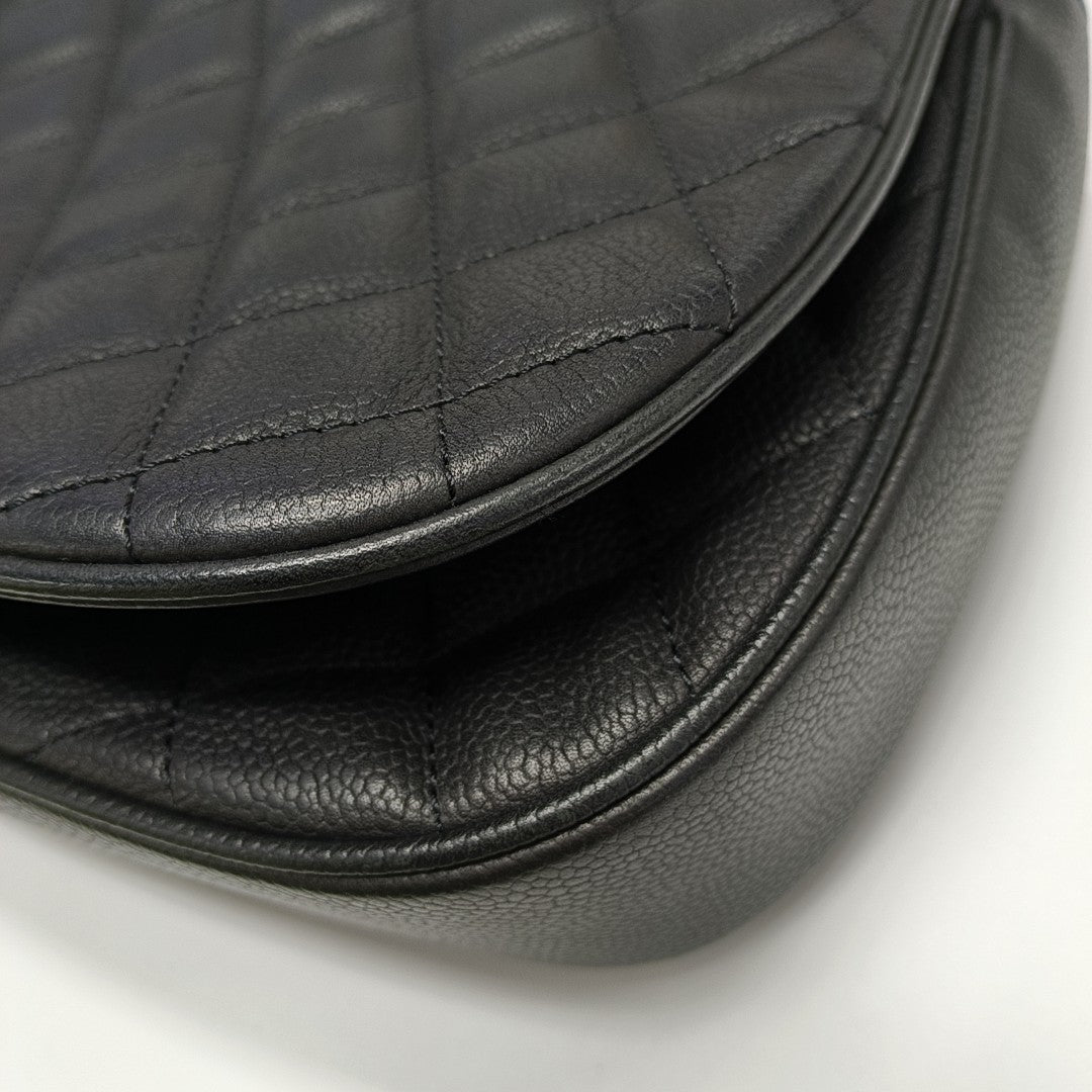 Caviar Quilted Grained Calfskin Black
