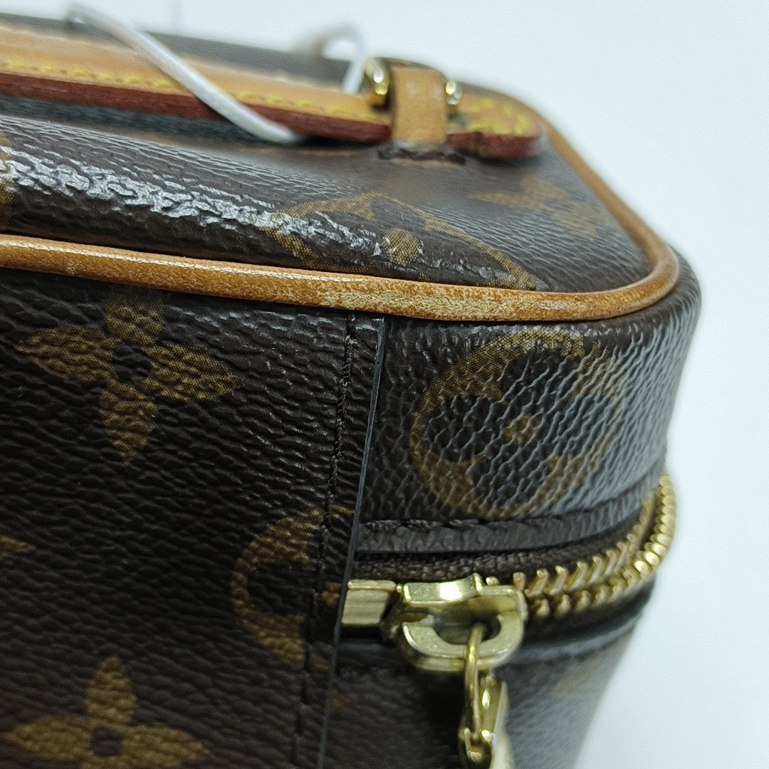 NICE Super Mini Monogram Coated Canvas Brown