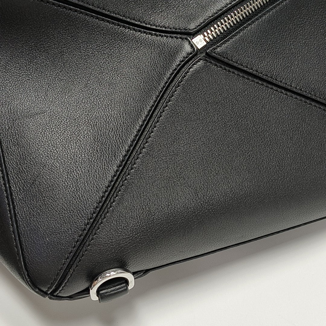 Puzzle Medium Calfskin Black