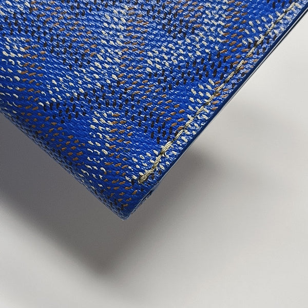 Saint-Marc Coated Canvas Blue Card Holder