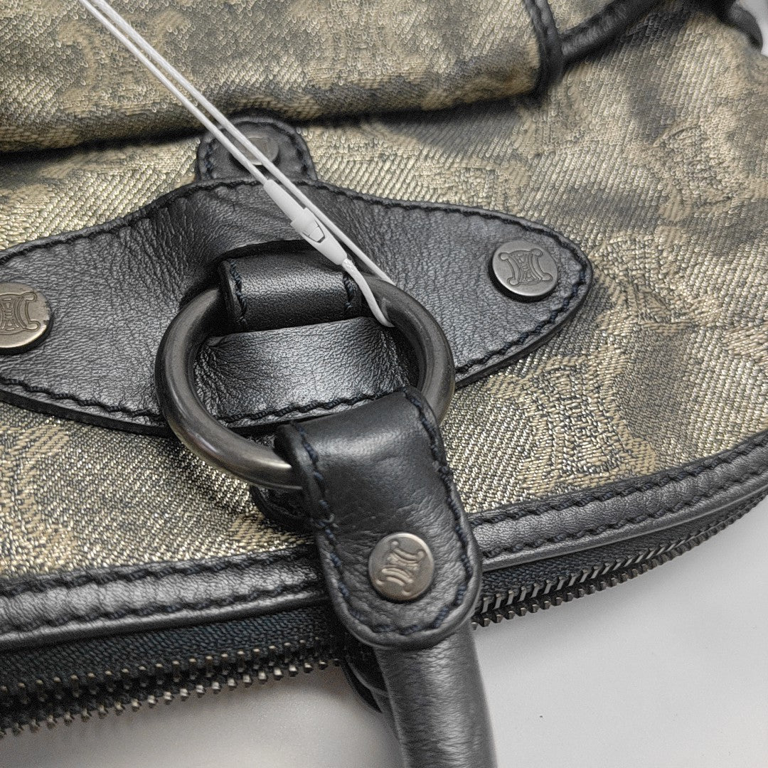Canvas Top Handle Bag Blue