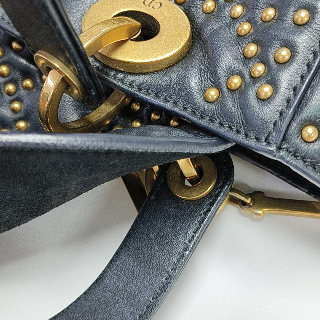 Lady Dior Medium Cannage Lambskin Black