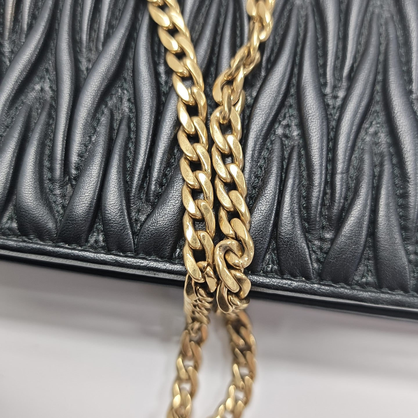 Matelassé Lambskin Black