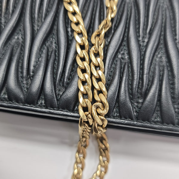 Matelassé Lambskin Black