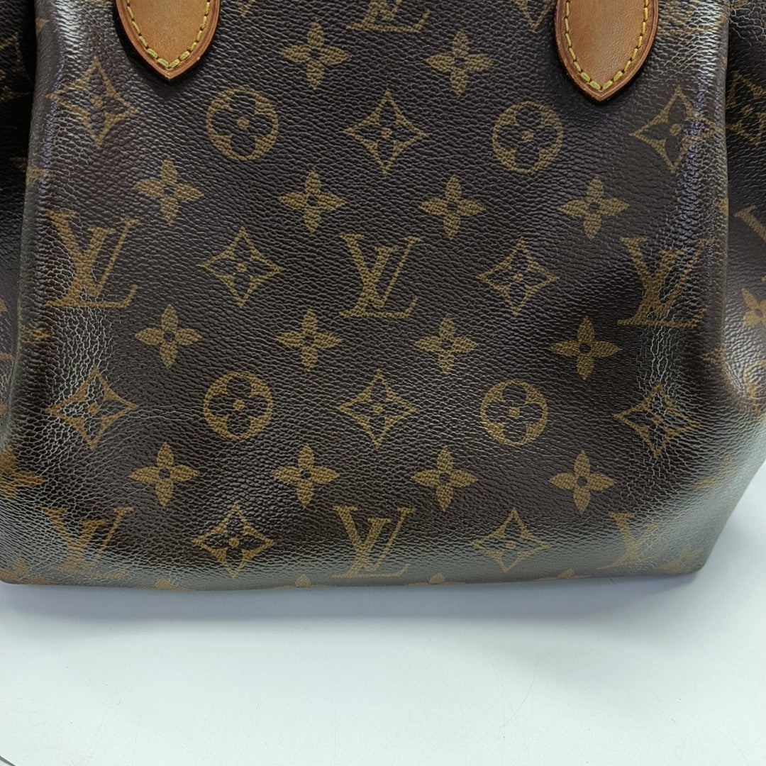 TURENNE Monogram Coated Canvas Brown