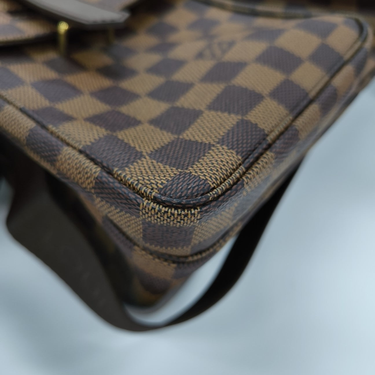 BROADWAY Damier Ebene Coated Canvas Brown