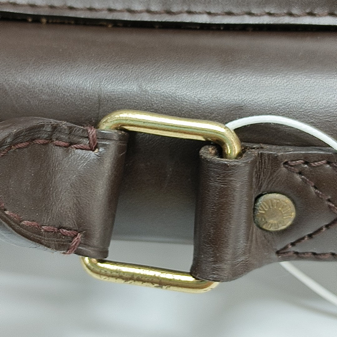 WEST END Damier Ebene Coated Canvas Brown