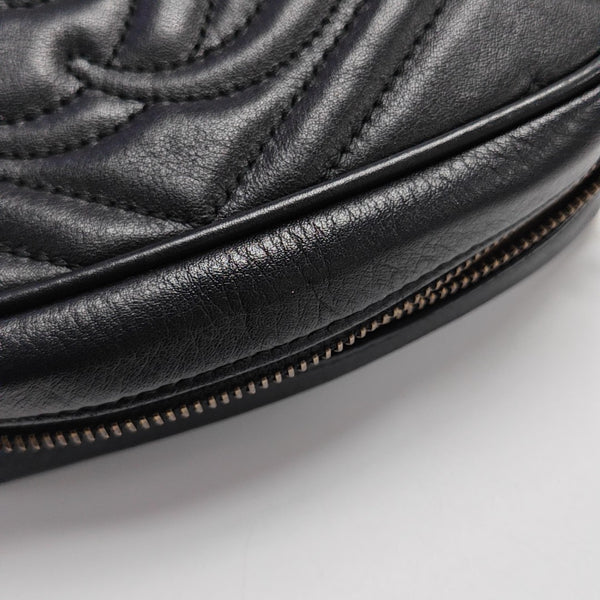 GG Marmont Mini Quilted Calfskin Black